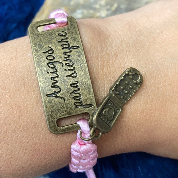 “Amigos para siempre” macramé brazalete iPhone - Picture 6 of 9